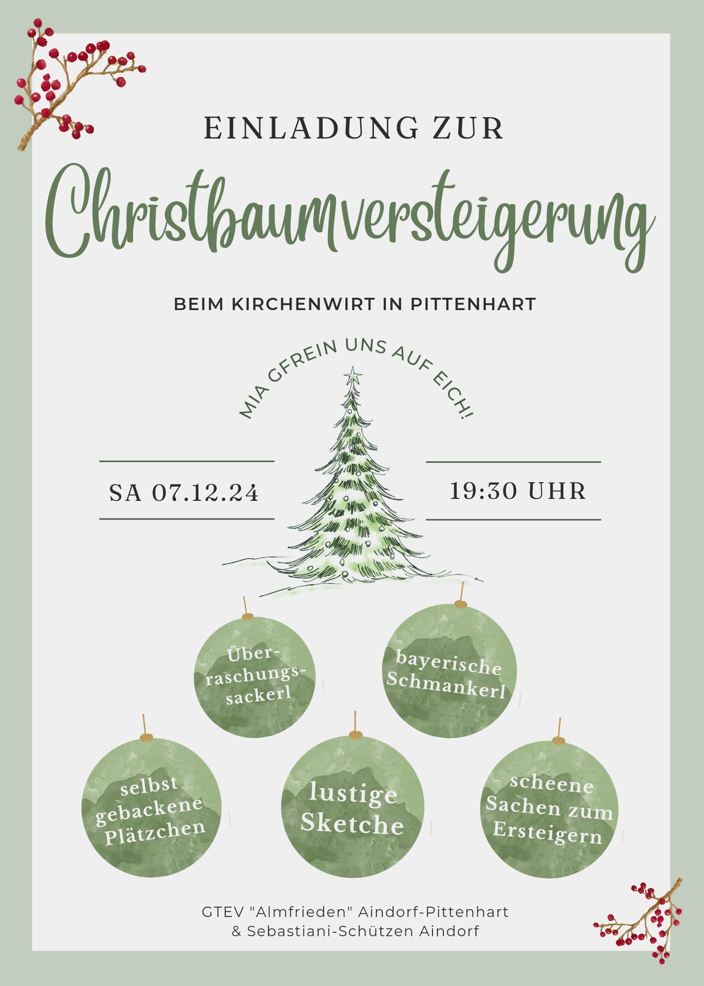 Christbaumversteigerung